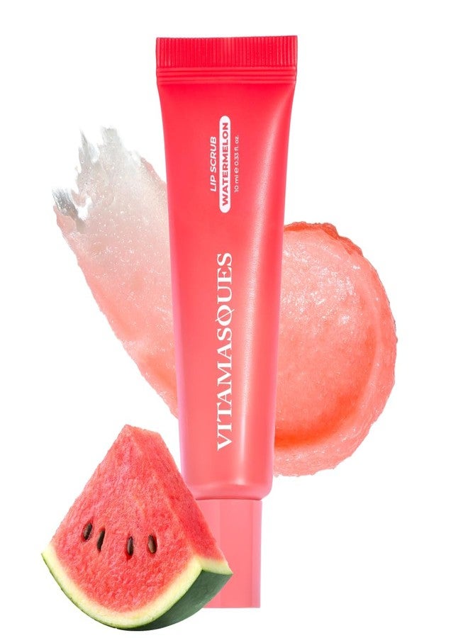 Vitamasques Lip Sugar Scrub - Watermelon, Lip Exfoliator Scrub, Sugar Scrubs, Overnight Hydration & Softening, Soothing Dryness, moisturizing lip scrub is enriched with Shea Butter - Made in Korea - Image 1
